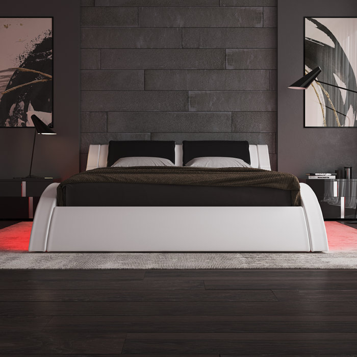 Orren Ellis Lafever Upholstered Sleigh Bed & Reviews Wayfair